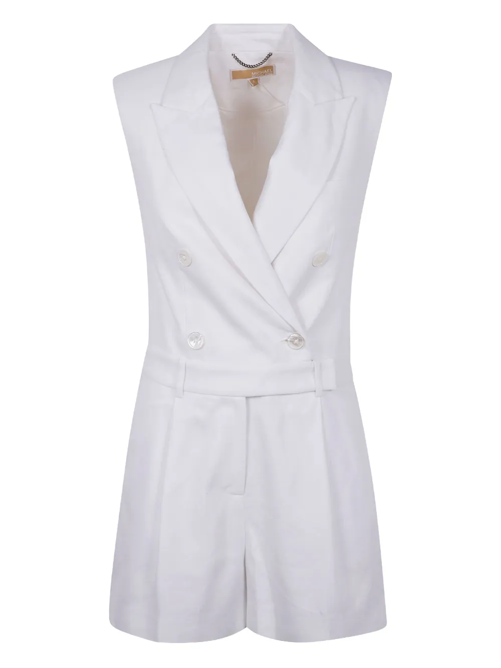 Michael Michael Kors combishort en lin | blanc | Image 1