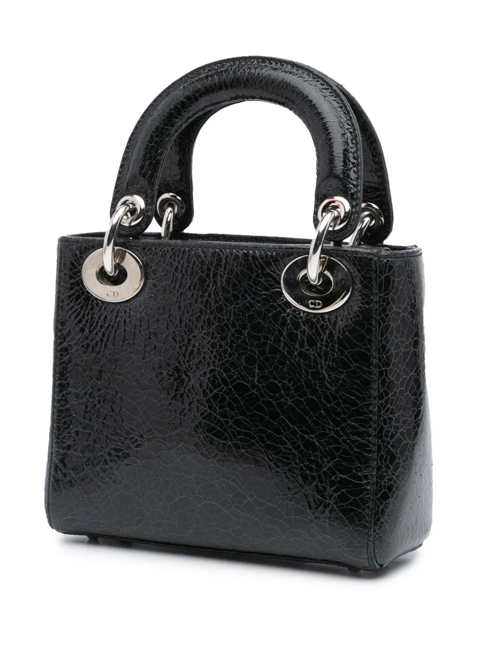 Christian Dior Pre-Owned 2016 Mini Ceramic Effect Deerskin Jeweled Swan Lady Dior satchel | Pre-Owned | Image 2