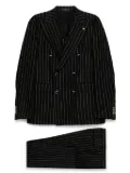 Tagliatore double-breasted suit - Black