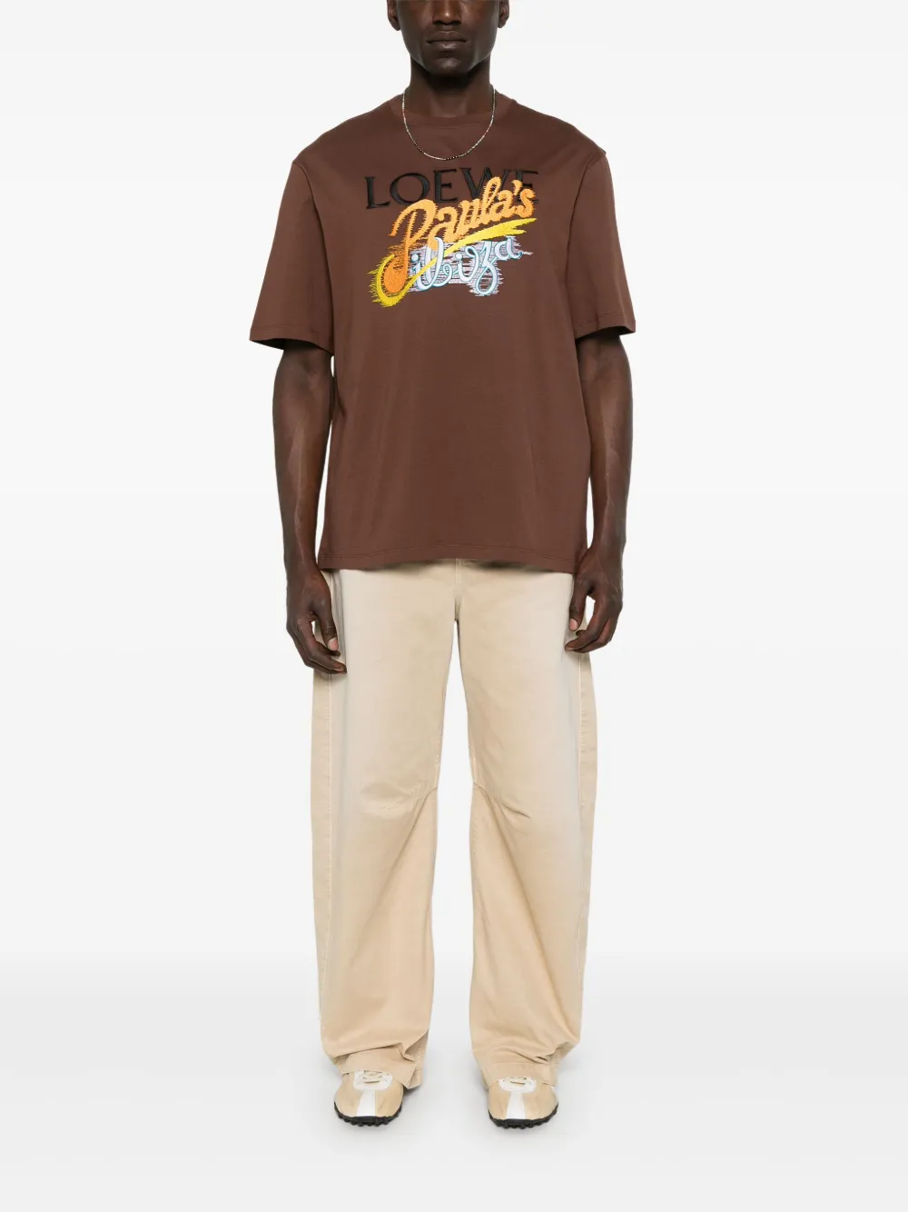 LOEWE Anagram barrel jeans - Beige