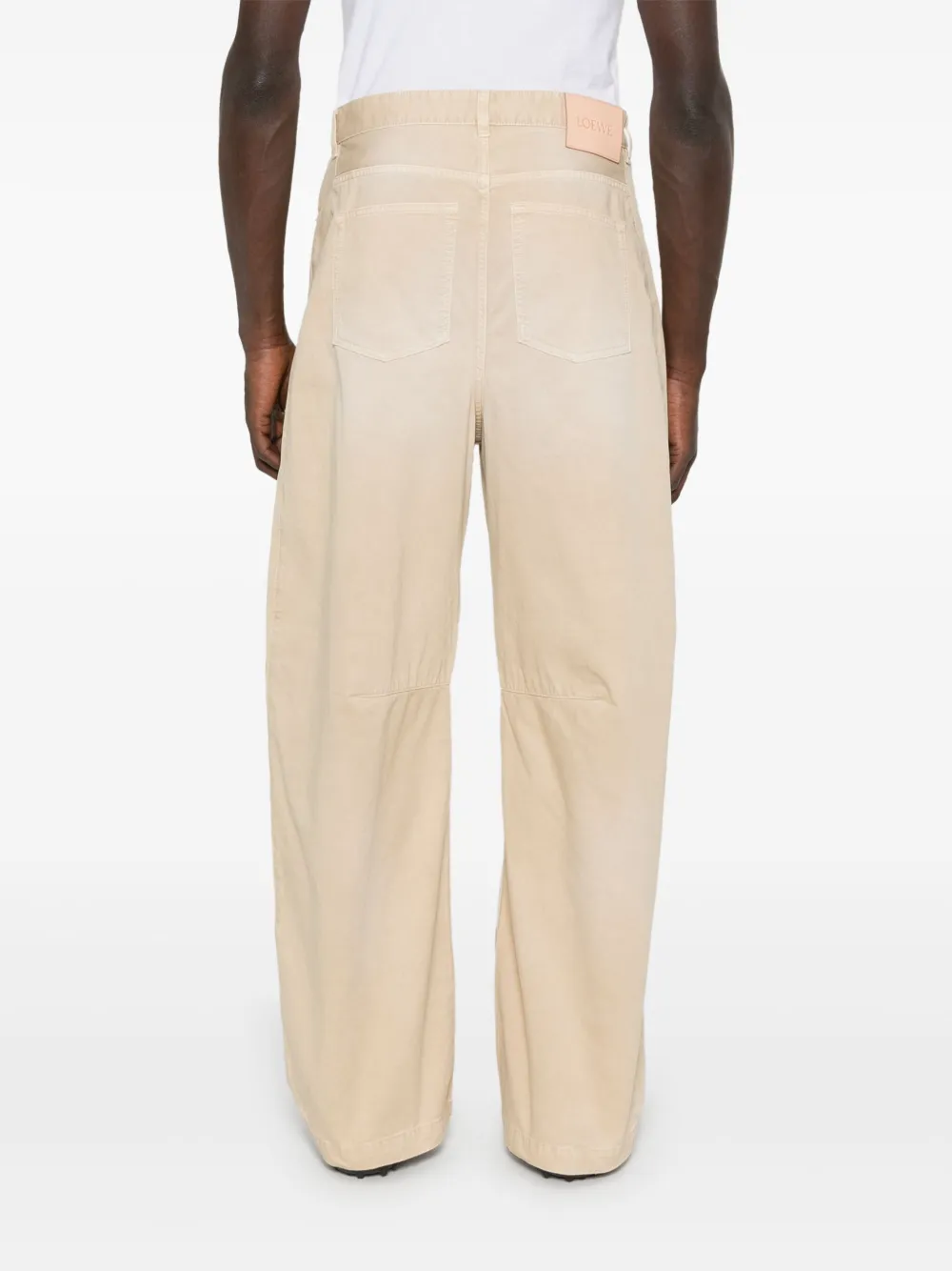 LOEWE Anagram barrel jeans Beige