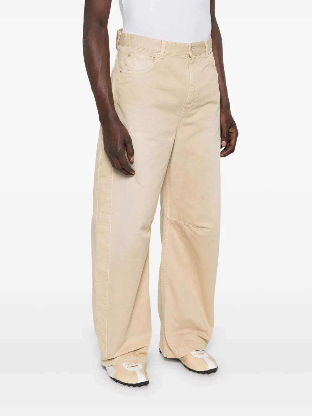 LOEWE Anagram barrel jeans Beige