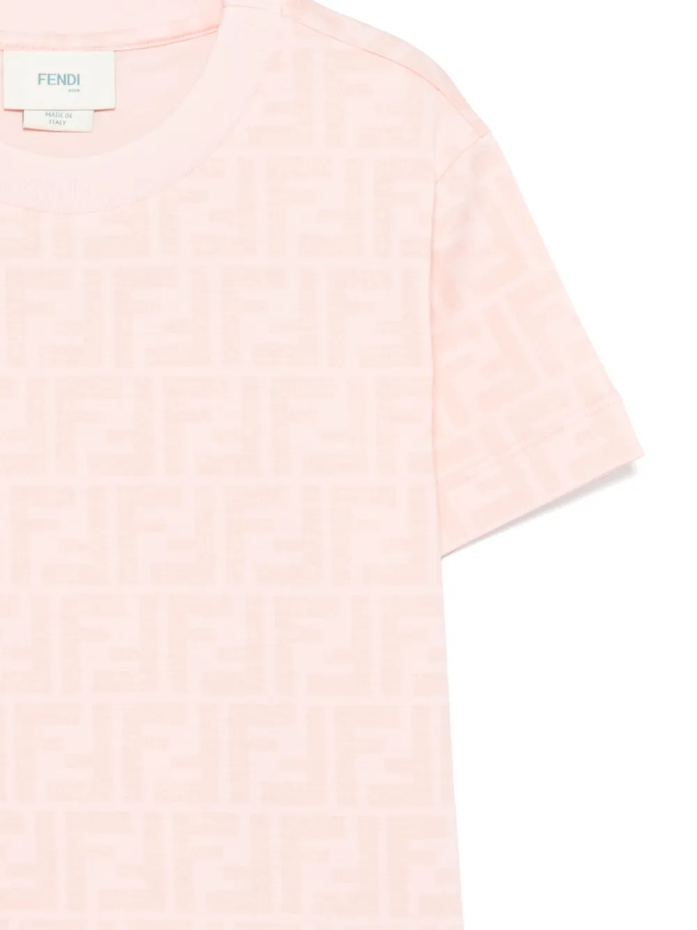 Fendi Kids T-shirt met FF-print Roze