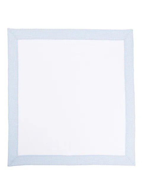 Il Gufo checked-border blanket