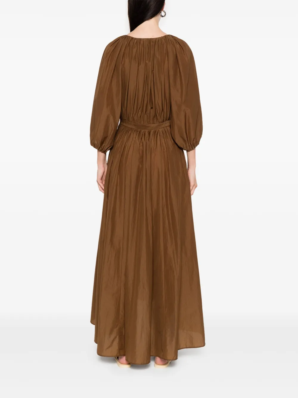 Philosophy Di Lorenzo Serafini Maxi-jurk met pofmouwen Bruin