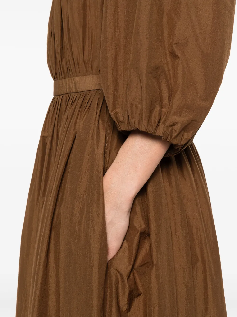 Philosophy Di Lorenzo Serafini Maxi-jurk met pofmouwen Bruin