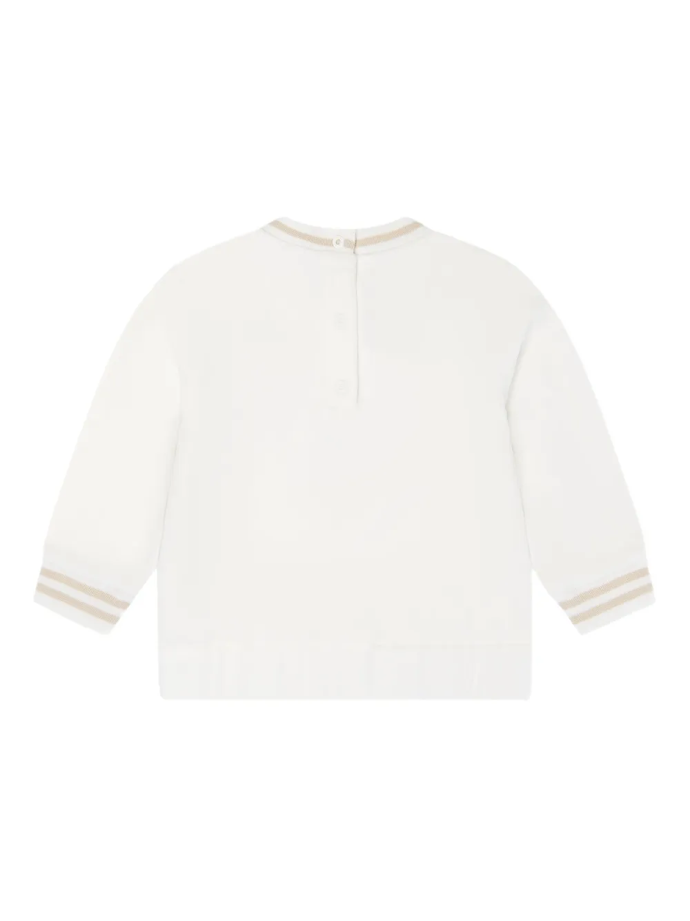Fendi Kids Sweater met logo WHITE