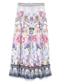 Camilla Monserrate Magic maxi skirt - White