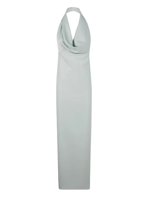 Robe longue drapée à dos nu - DRHOPE - Modalova