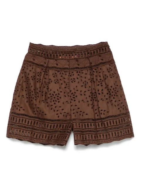 Ermanno Scervino shorts con bordado inglés