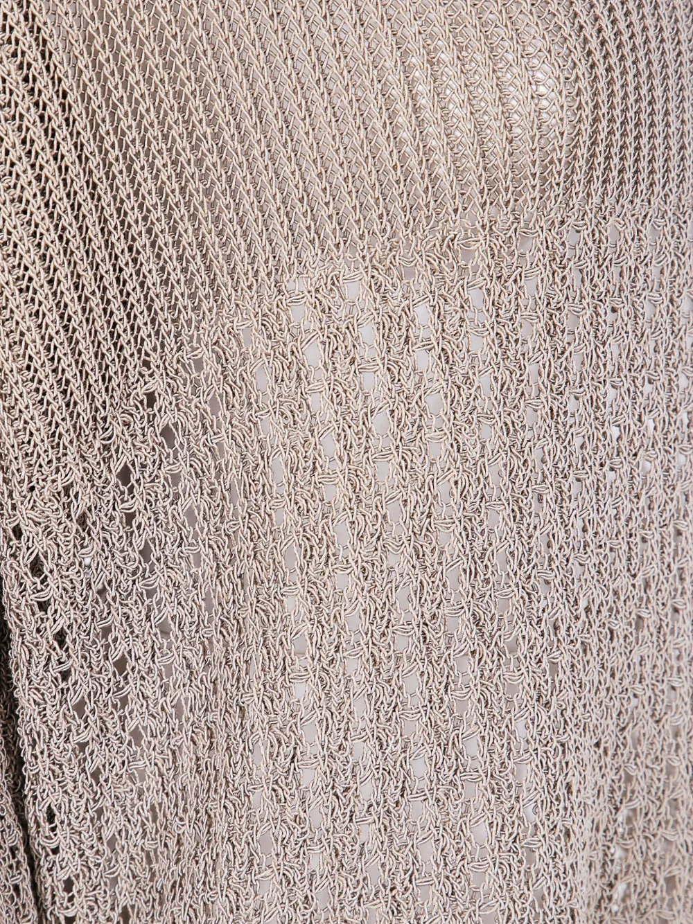 Max Mara Gebreide trui met open rug Beige