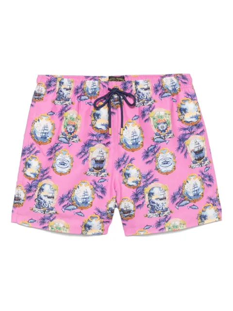 Camilla Salty Splendour-print swim shorts 