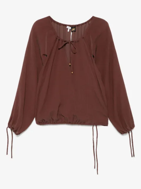 LOEWE blusa de tejido seersucker