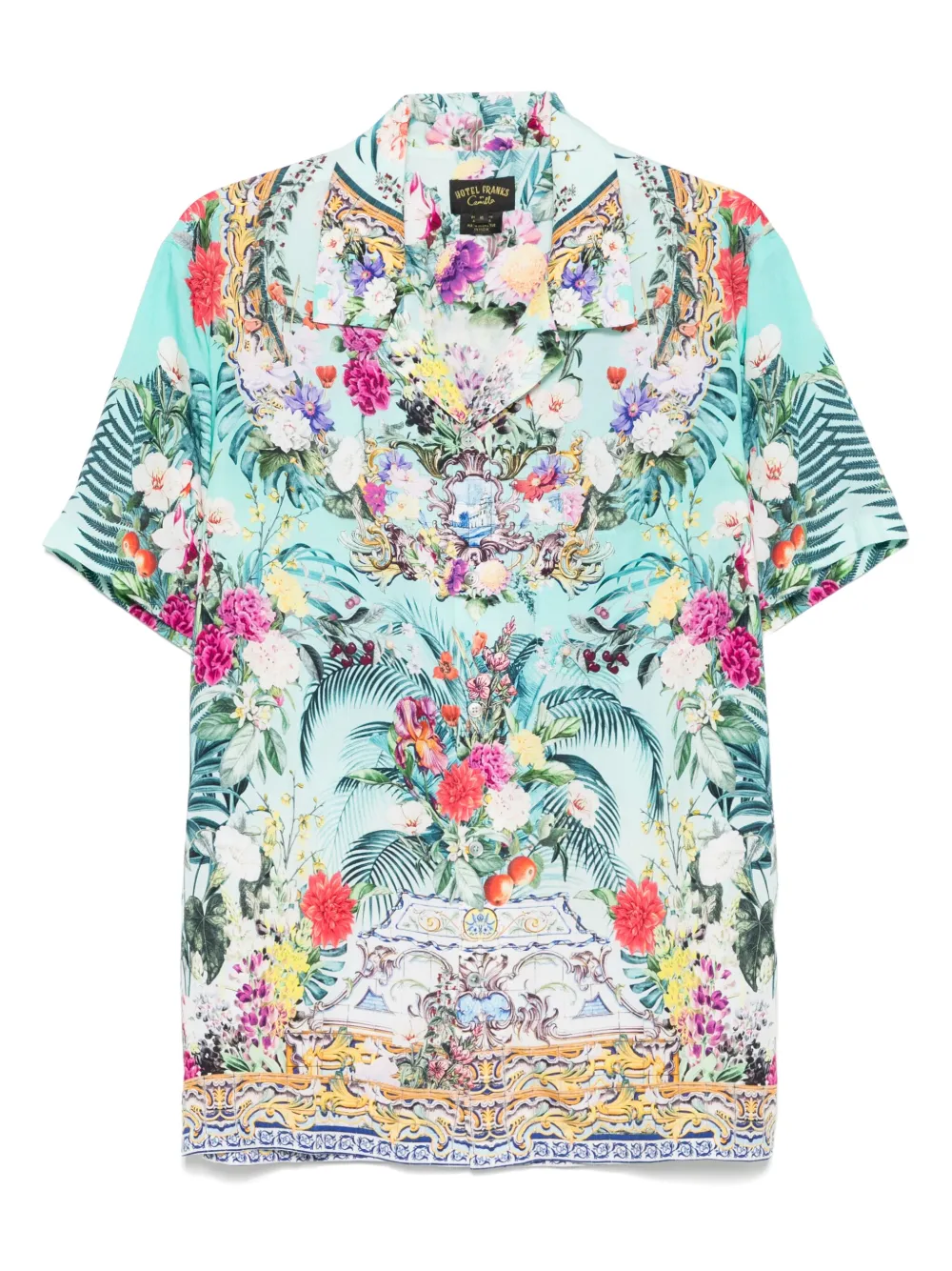 Camilla Camicia a fiori - Blu
