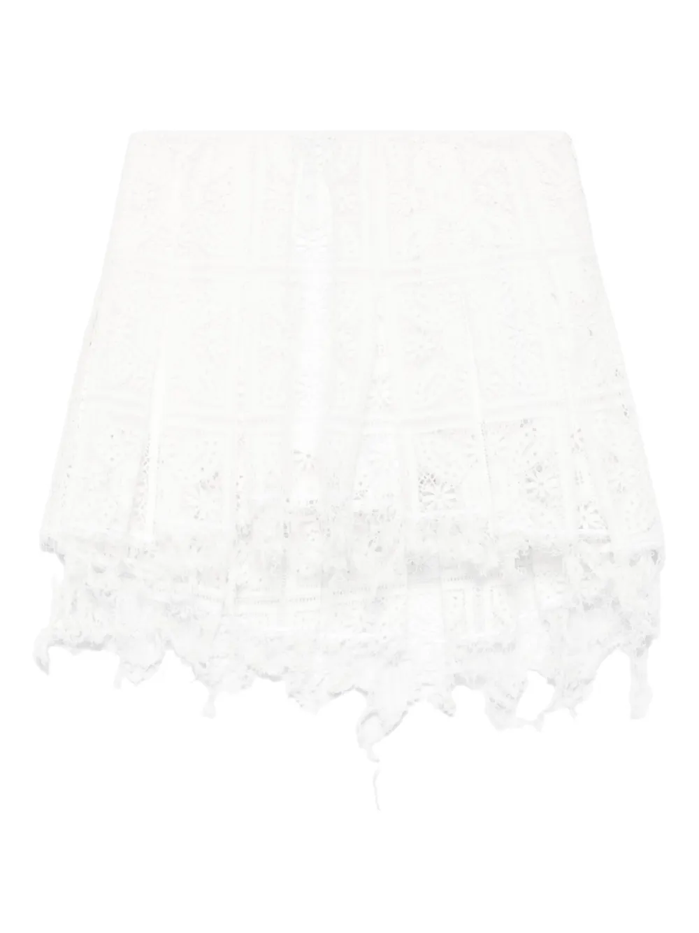 LOEWE Minigonna in pizzo - Bianco