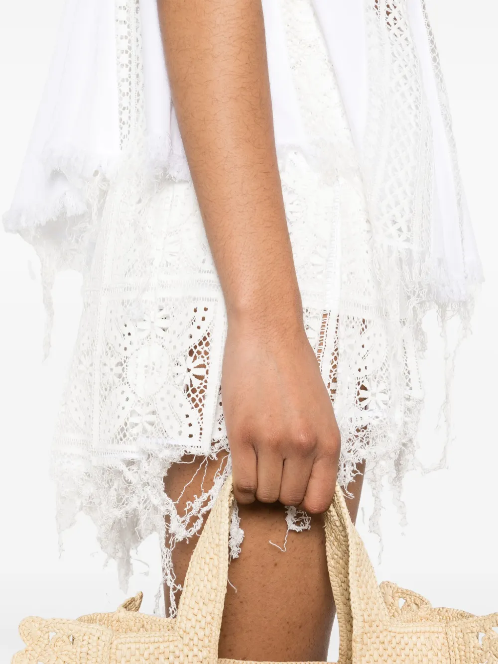 LOEWE Mini-rok van kant Wit