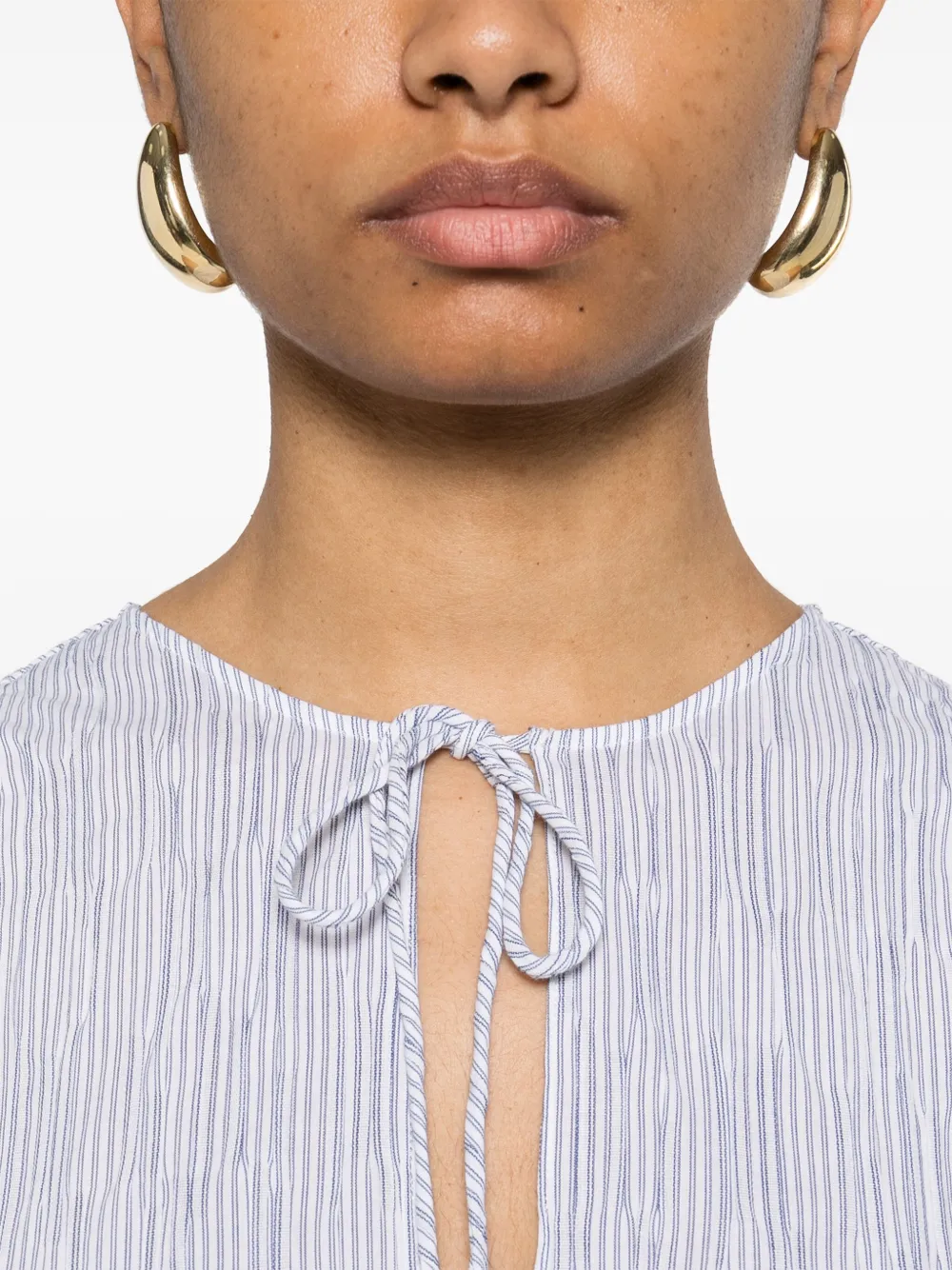 LOEWE Gestreepte midi-jurk Blauw