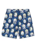 Camilla graphic-print shorts - Blue