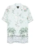 Camilla Jardim Party-print shirt - Green