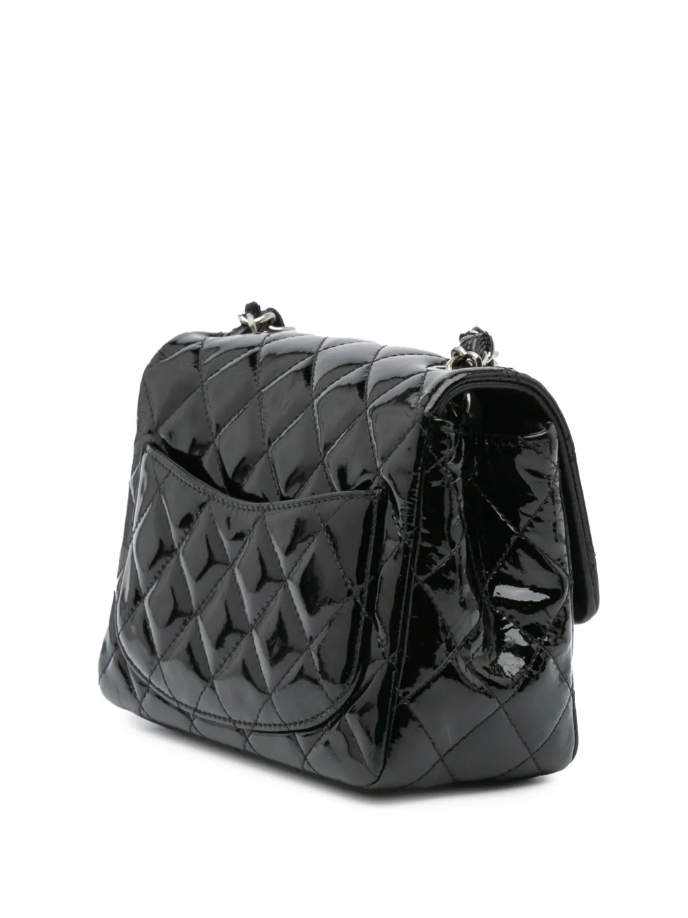 CHANEL Pre-Owned 2014 Mini Square Classic Patent Single Flap crossbody bag | Pre-Owned | Image 2