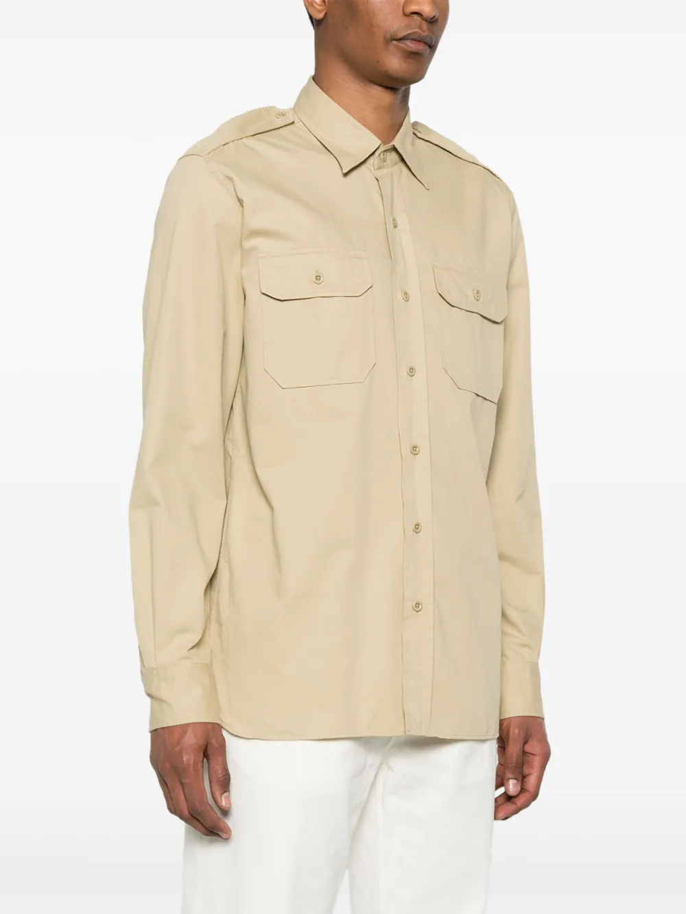Ralph Lauren Collection Katoenen overhemd Beige