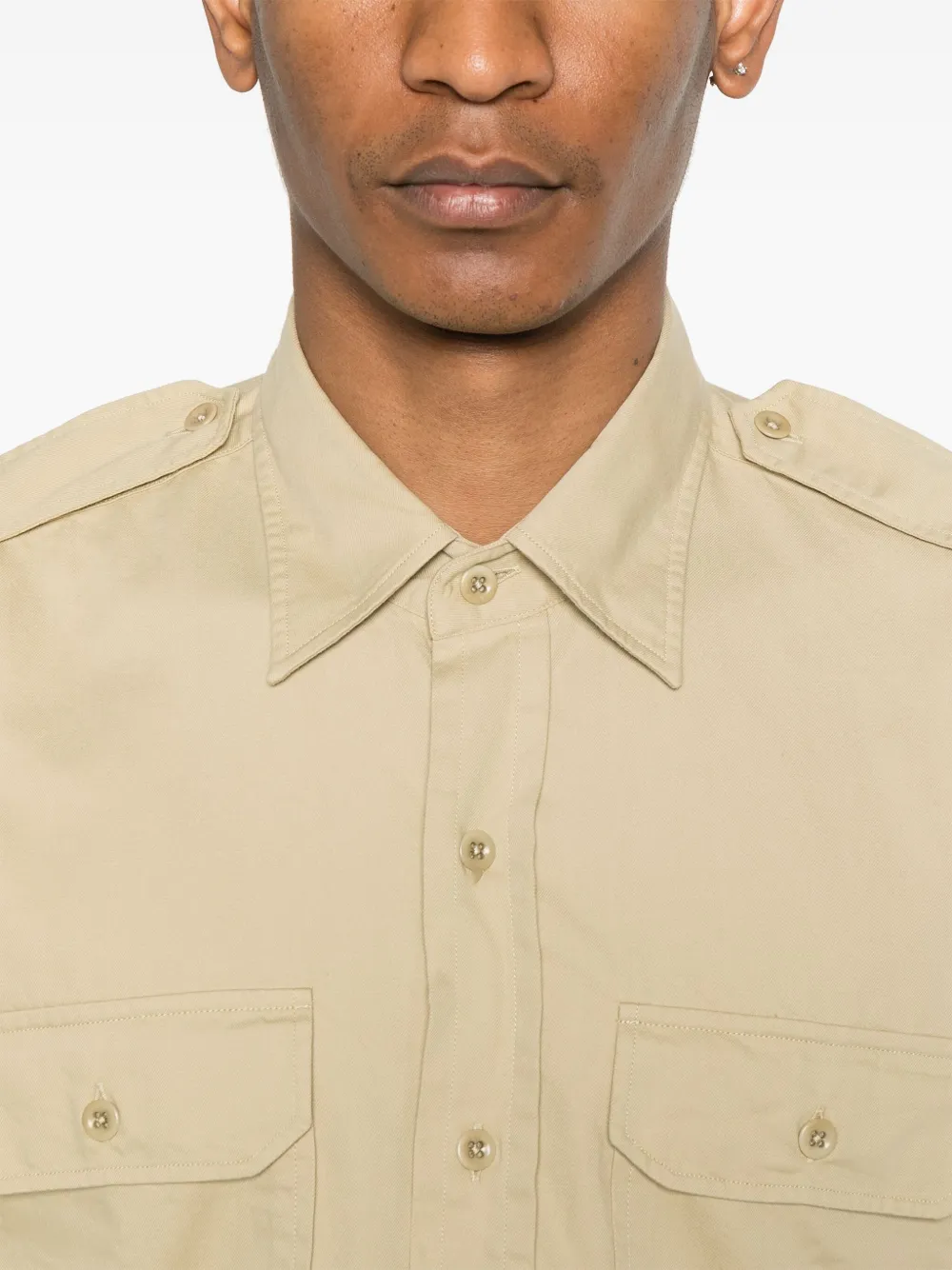 Ralph Lauren Collection Katoenen overhemd Beige