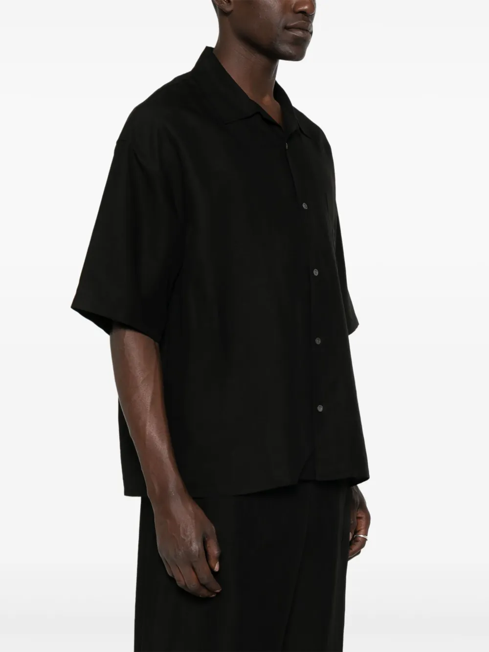 LOEWE Overhemd met Anagram-patch Zwart