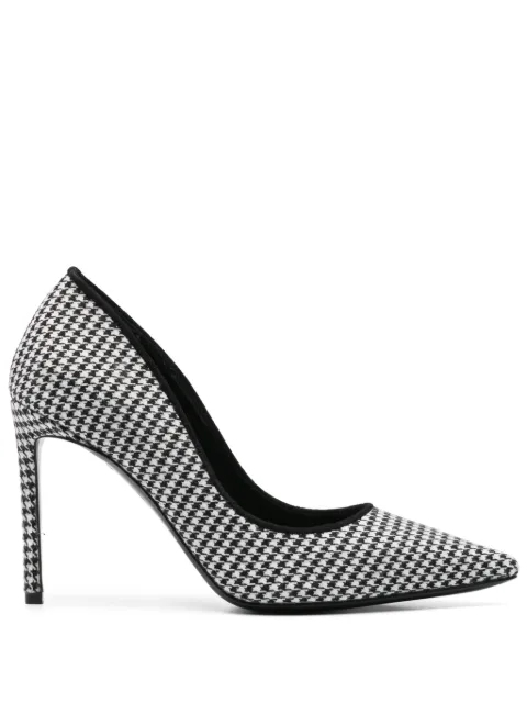 GINISSIMA zapatillas con motivo pied de poule y tacón de 85mm