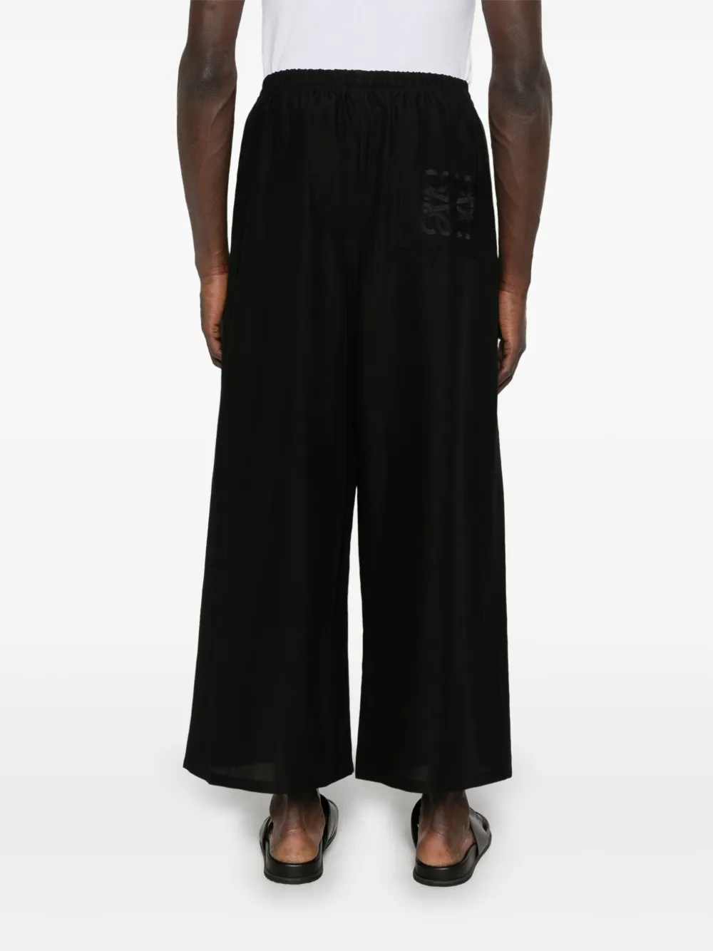 LOEWE Broek met Anagram-patch Zwart