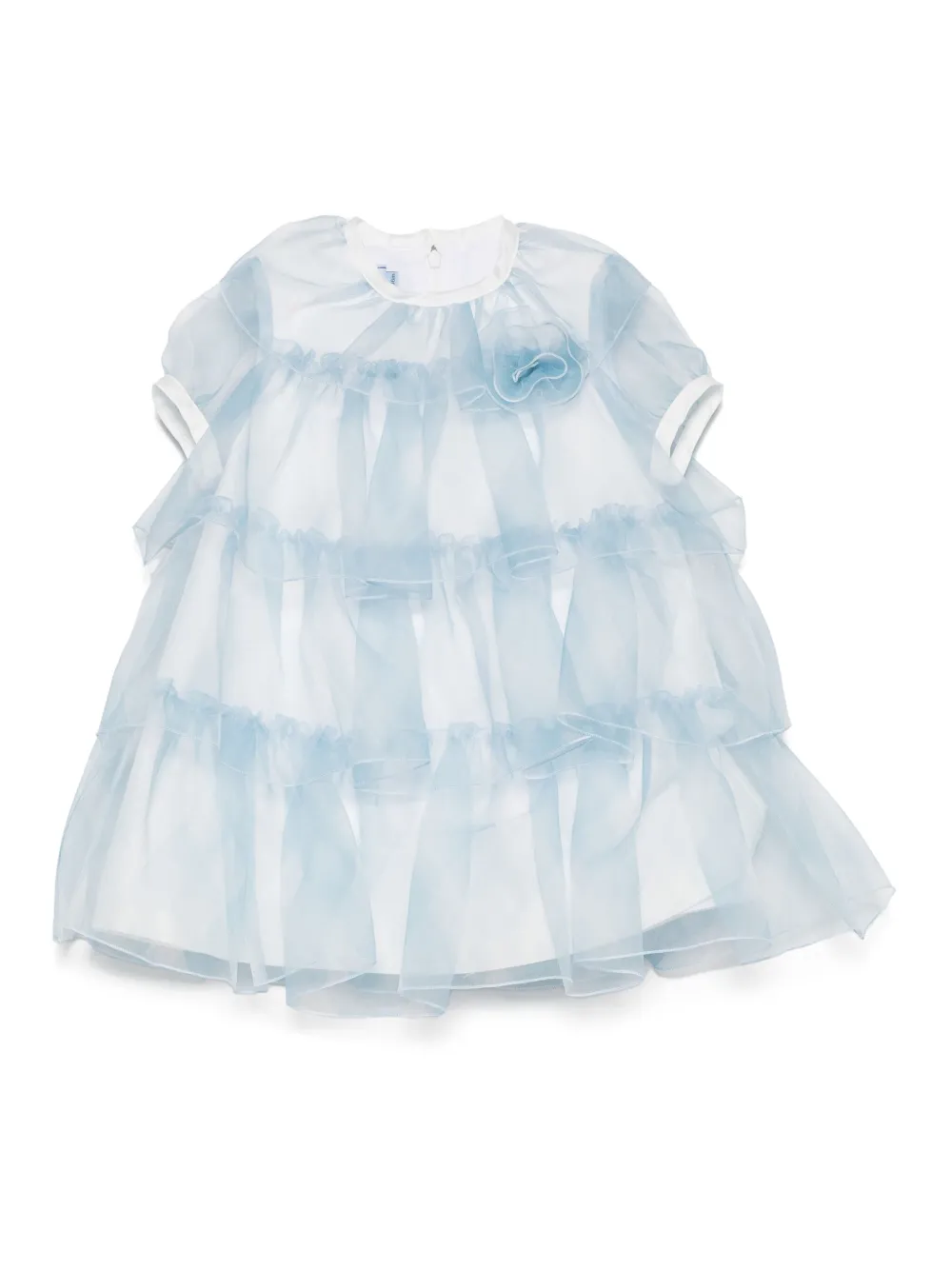 Mi Mi Sol robe mi-longue à effet de transparence | bleu | Image 1
