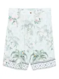 Camilla Jardim Party-print shorts - Green
