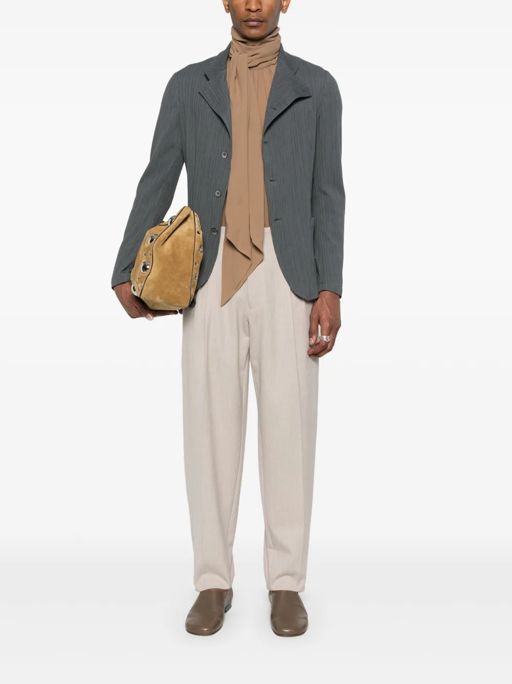 Emporio Armani Bewerkt jack Grijs