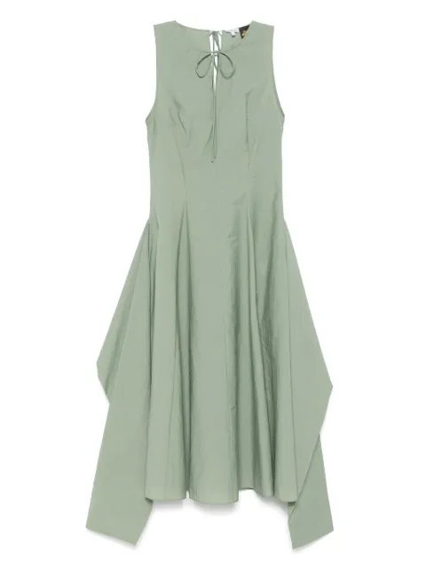 LOEWE crinkle-finish midi dress