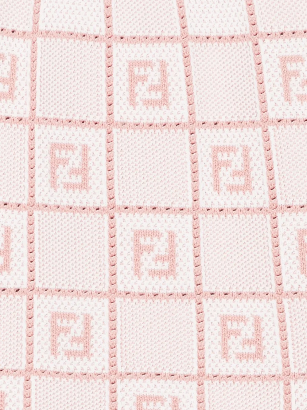 Fendi Kids Mini-rok met FF-jacquard Roze