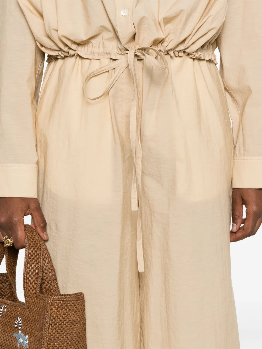 LOEWE Broek met anagrammen patroon Beige