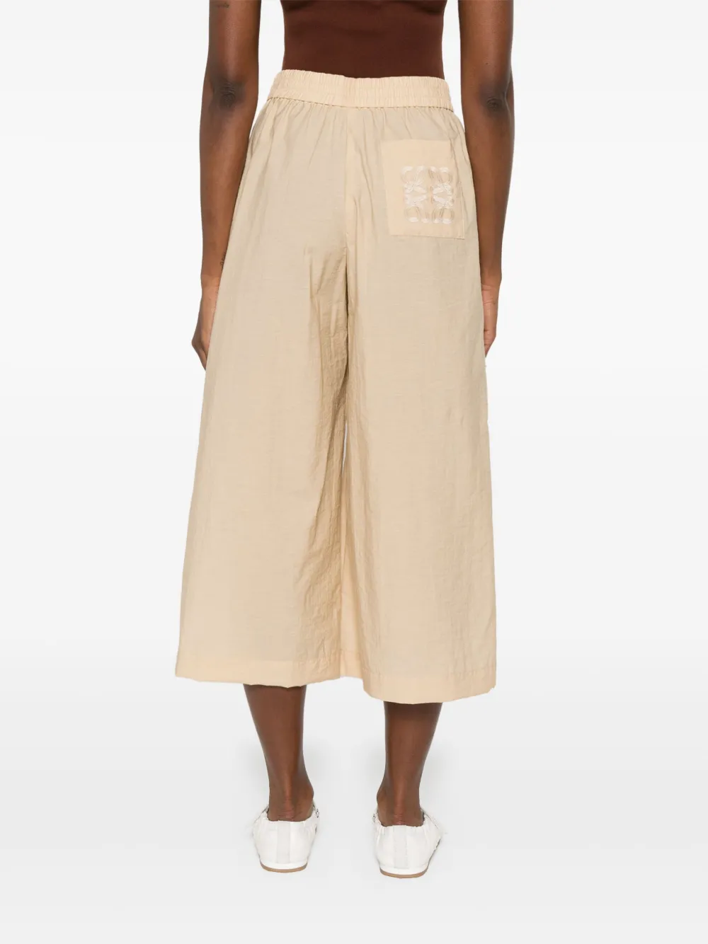 LOEWE Broek met anagrammen patroon Beige