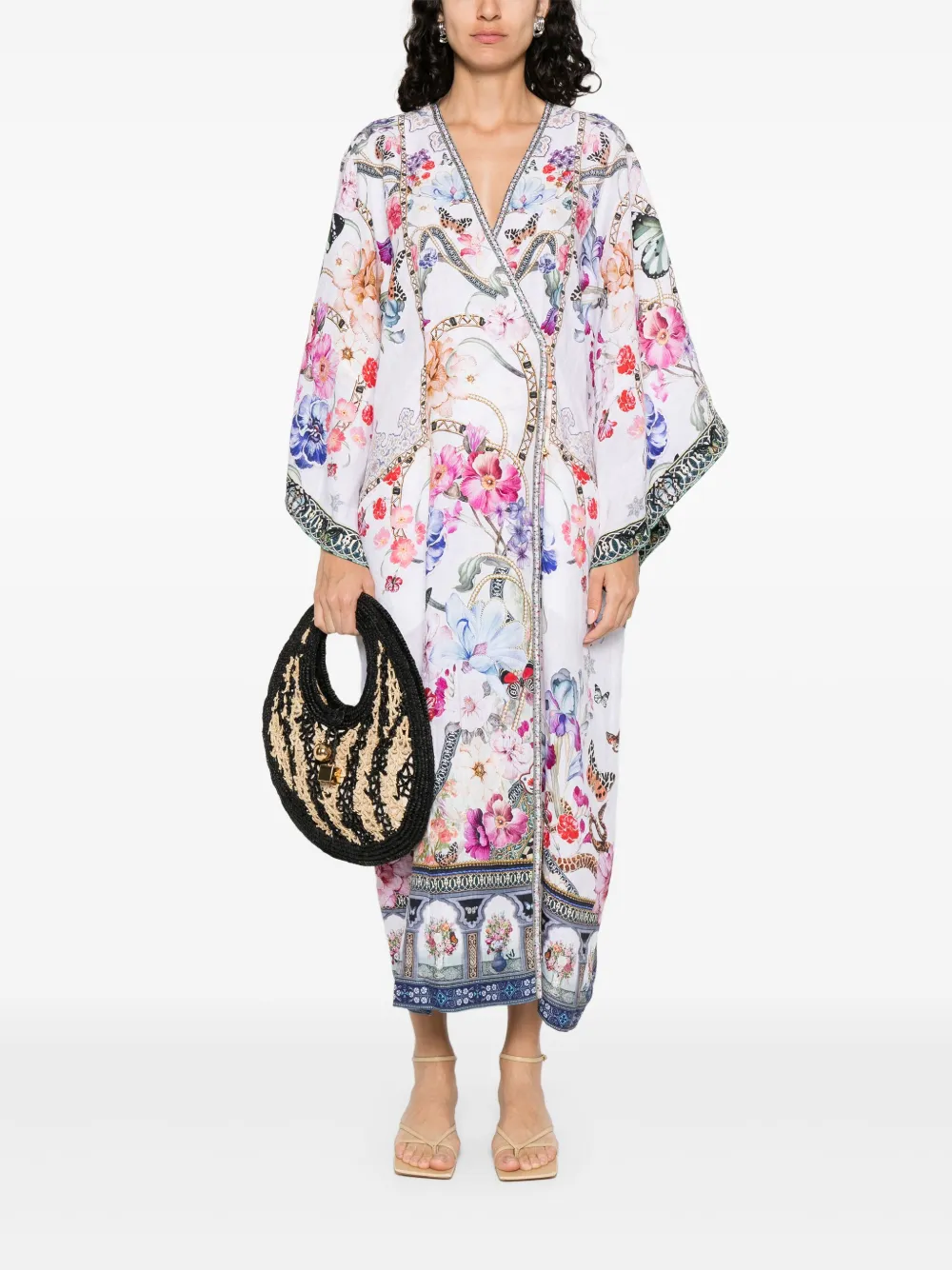 Camilla Monserrate Magic midi-jurk - Wit