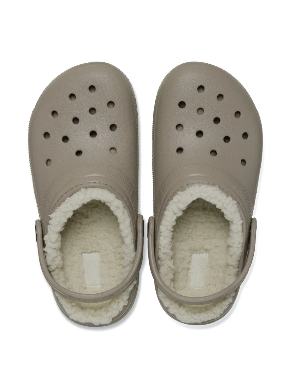 Crocs Kids Klompen met pluizige voering Bruin