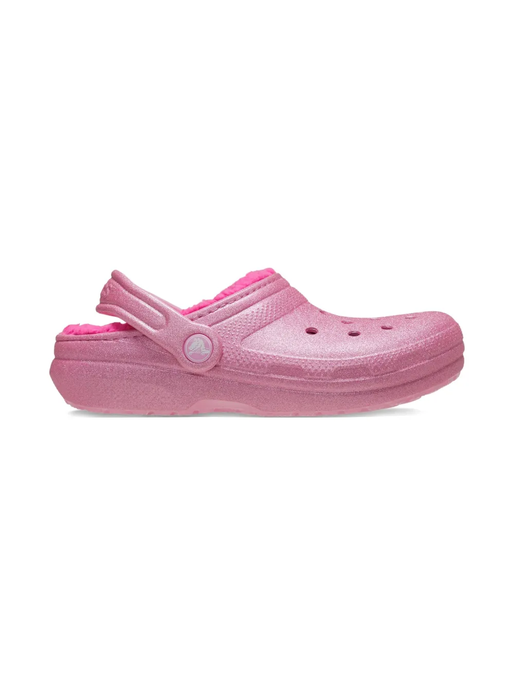 Crocs Kids glitter-detail clogs Roze