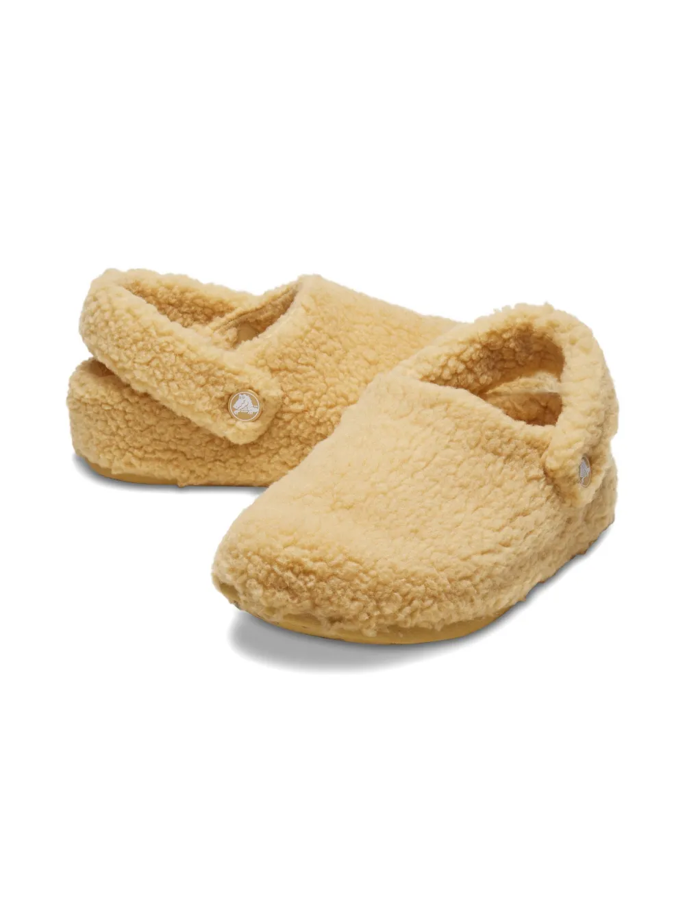 Crocs Kids faux-fur clogs Beige