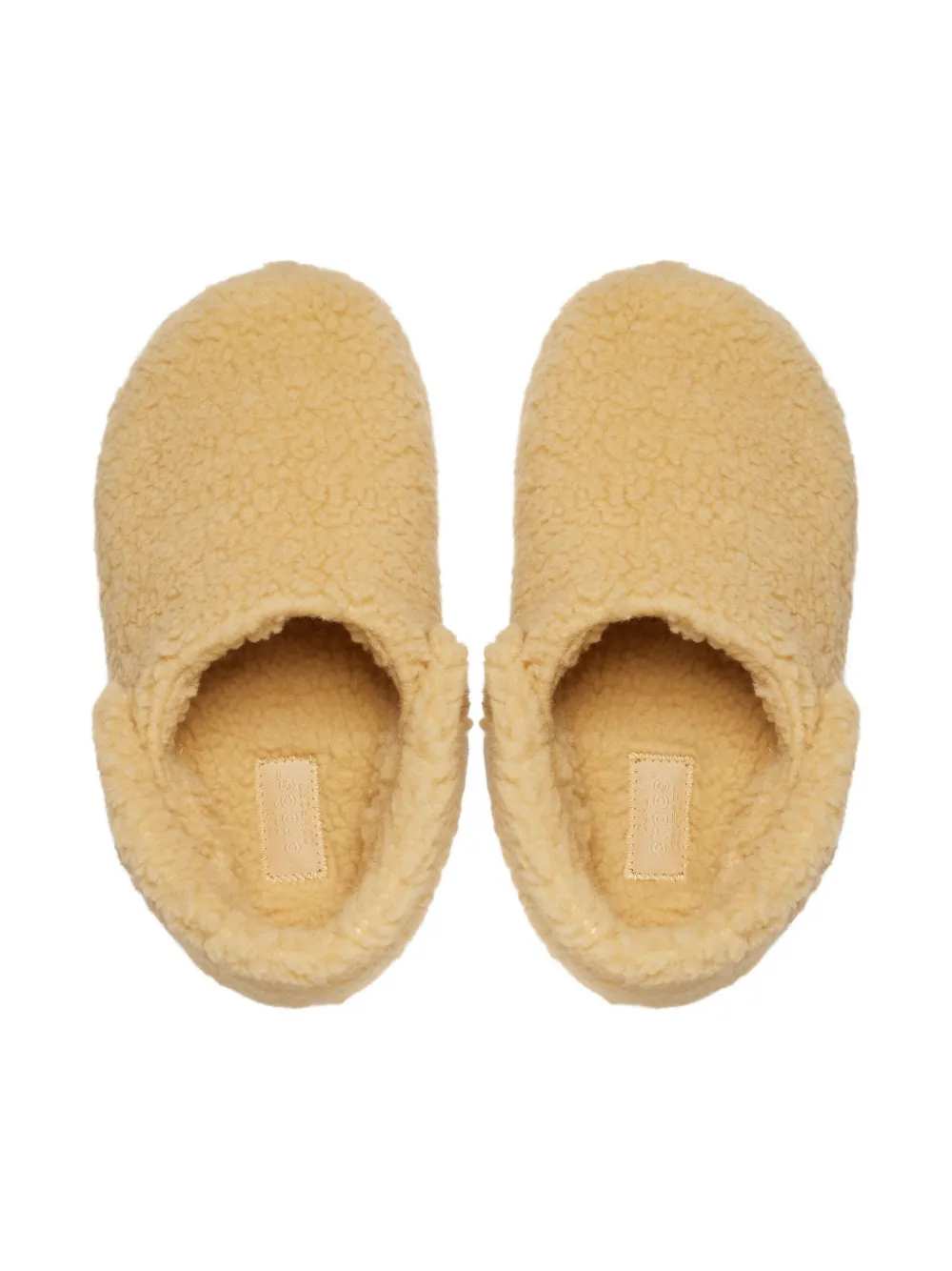 Crocs Kids faux-fur clogs Beige