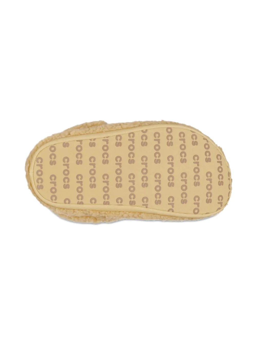 Crocs Kids faux-fur clogs Beige