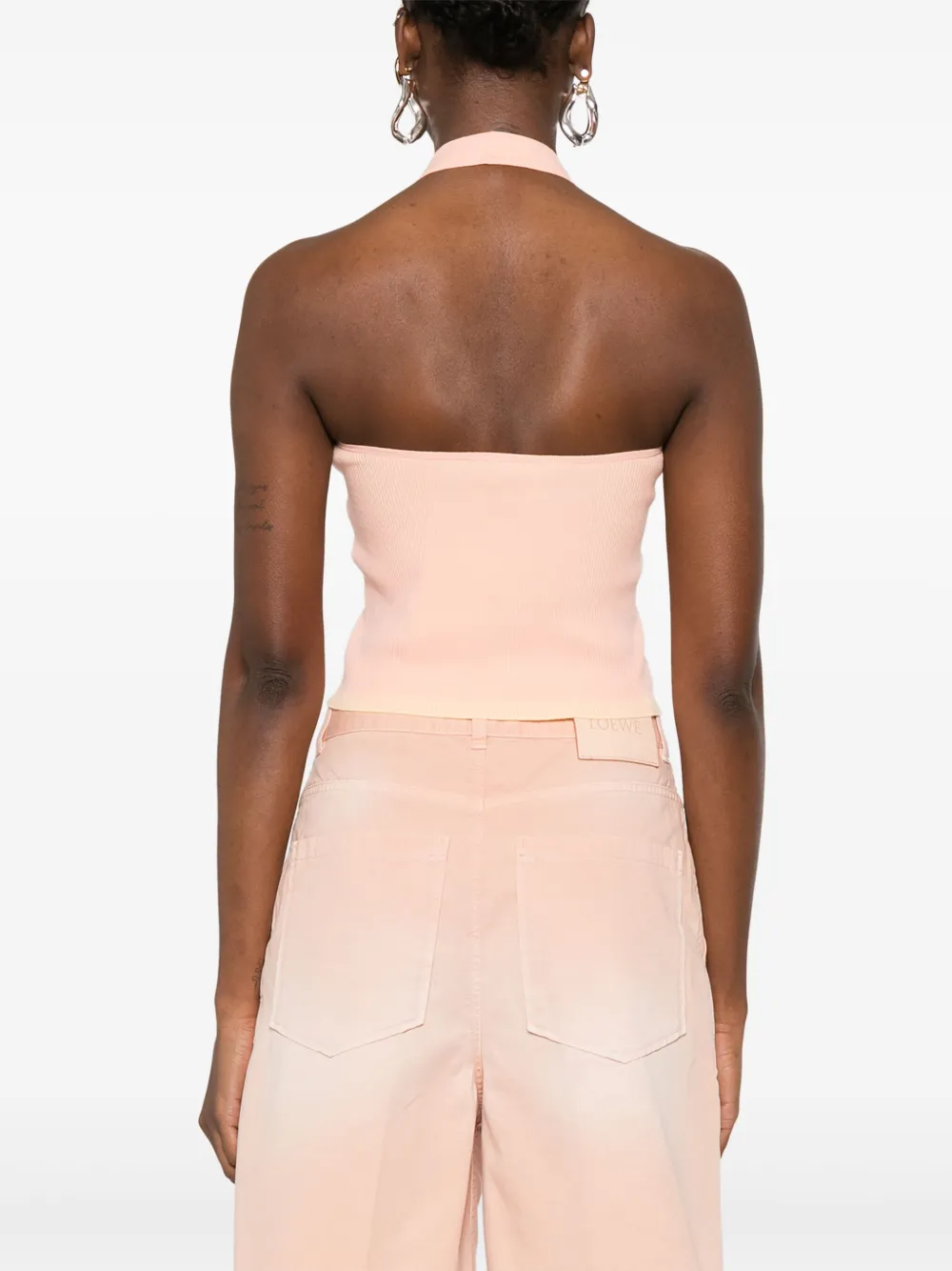 LOEWE Top met anagrammen jacquard Roze