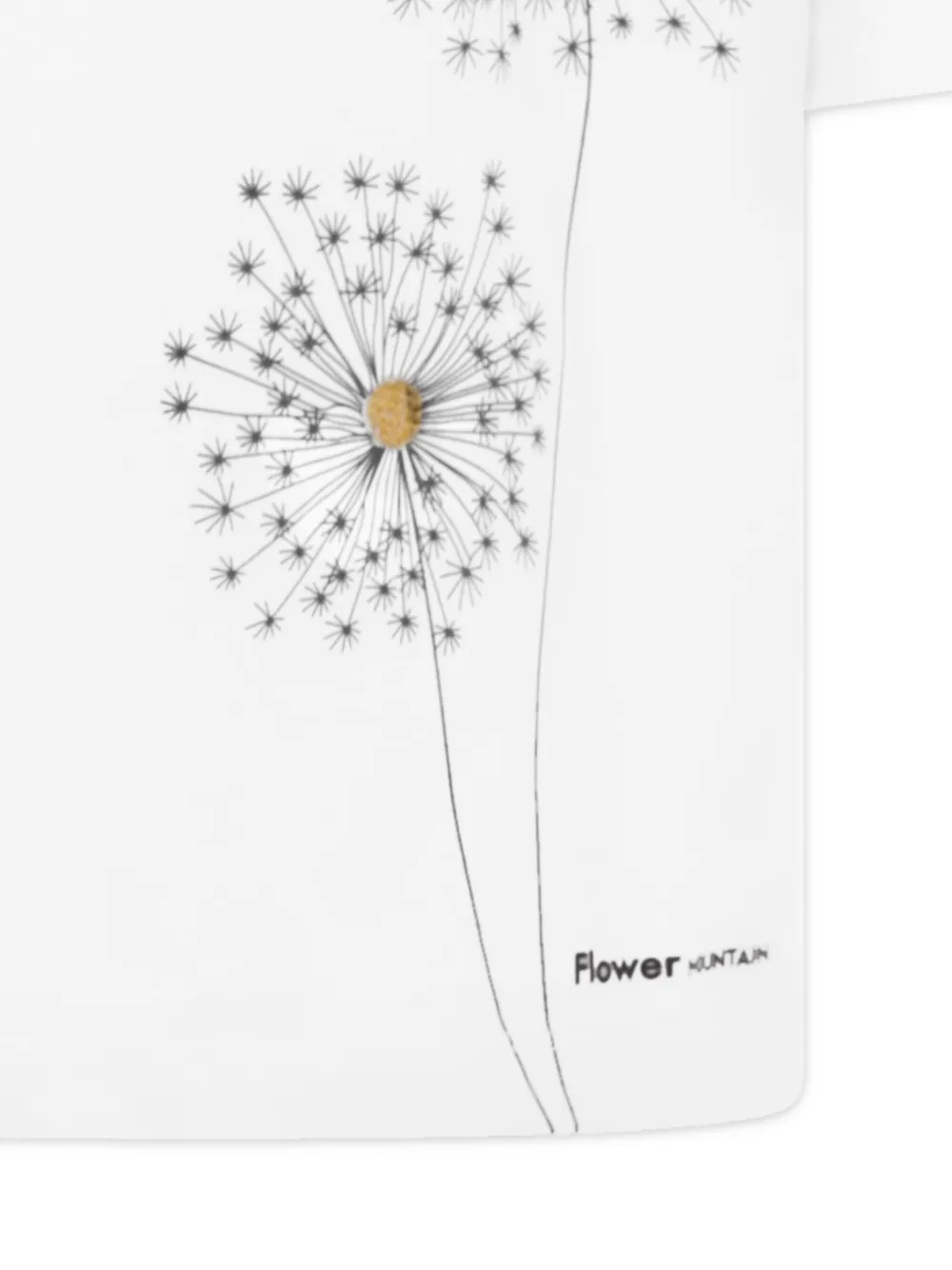Shop Flower Mountain Dandelion-print T-shirt In White