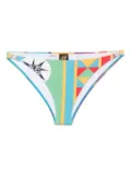 LOEWE x Paula's Ibiza geometric-print bikini bottoms - Blue