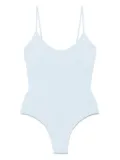Fisico logo-patch swimsuit - Blue