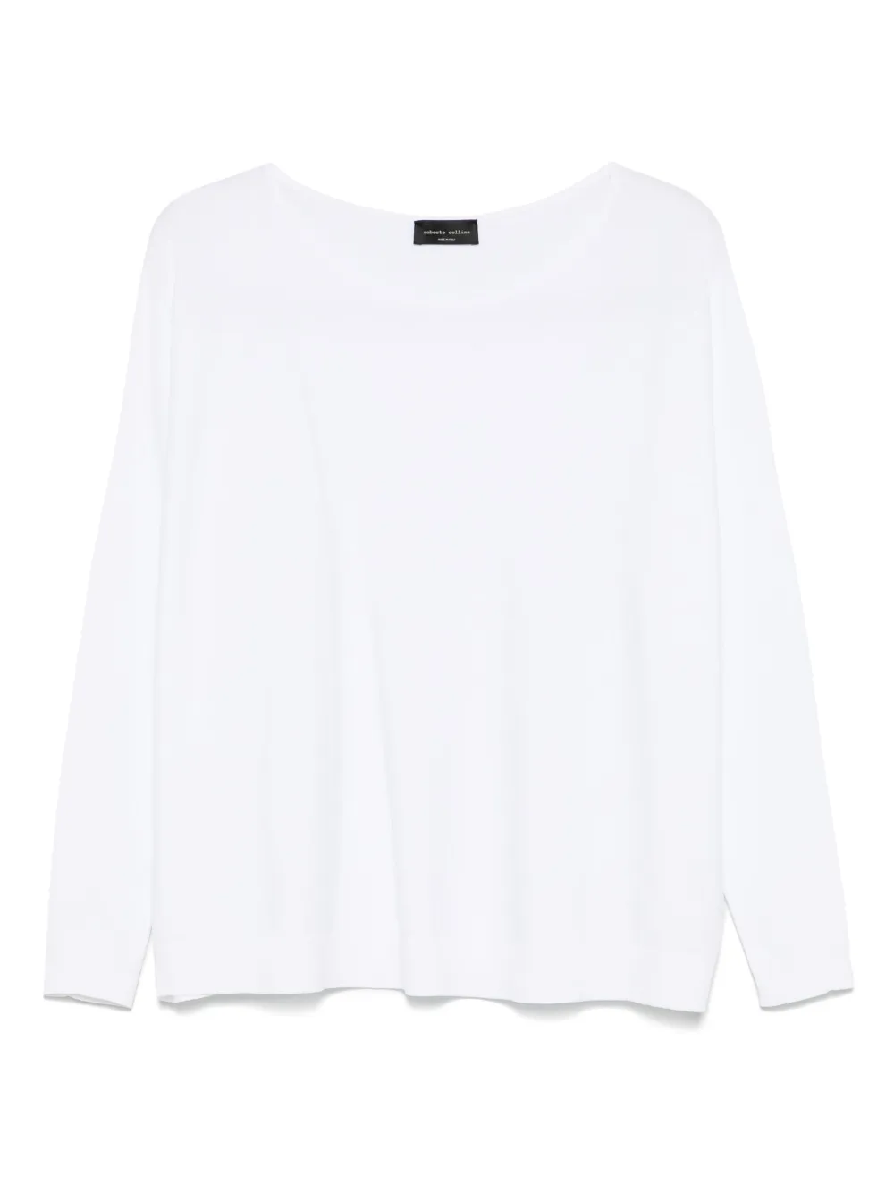 Roberto Collina fine-ribbed top | White | Image 1