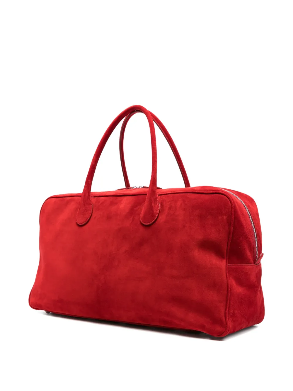Magda Butrym Brigitte grote suède shopper Rood