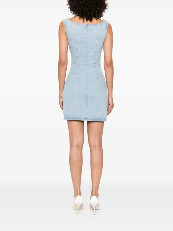 Magda Butrym Denim Mini Dress | Blue | FARFETCH JO