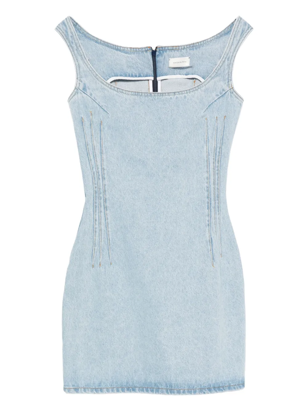 Magda Butrym Denim mini-jurk Blauw